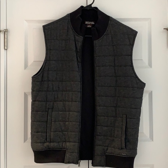Michael Kors black/Grey zip vest - Picture 1 of 4